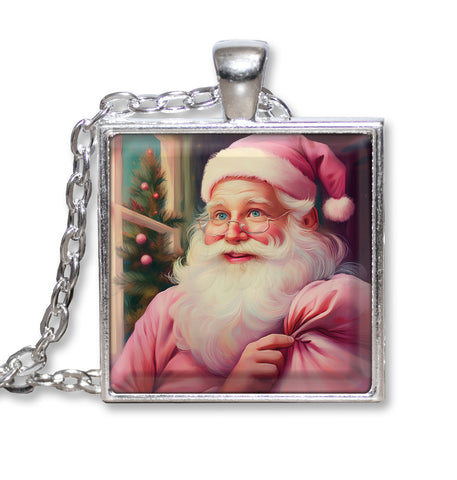 Pink Suited Santa Claus