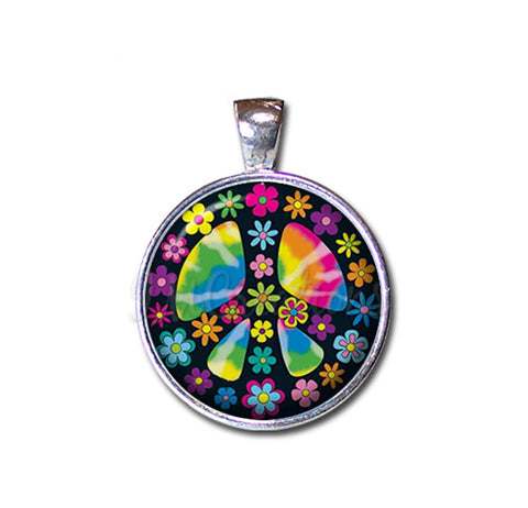 Retro Flowery Peace Symbol