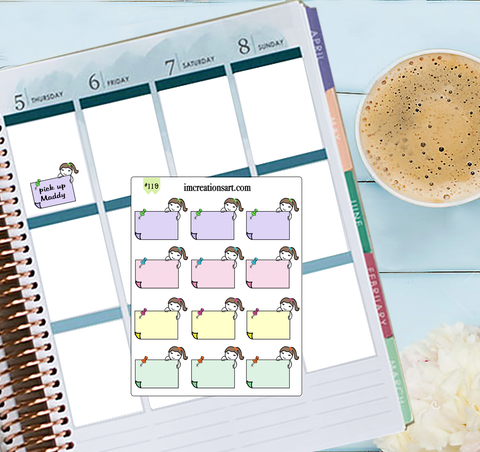 Post It Reminders in Pastels