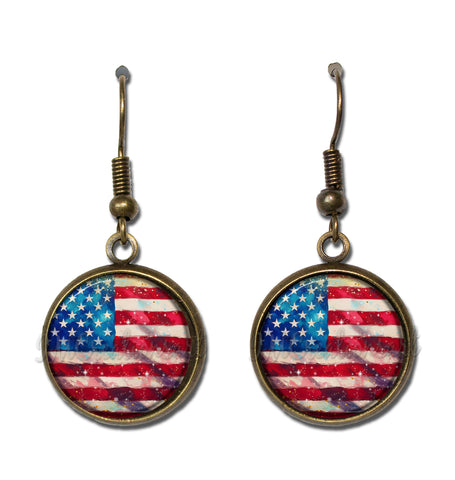 Watercolor Style American Flag