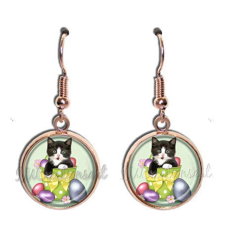 Tuxedo Cat Easter Eggs