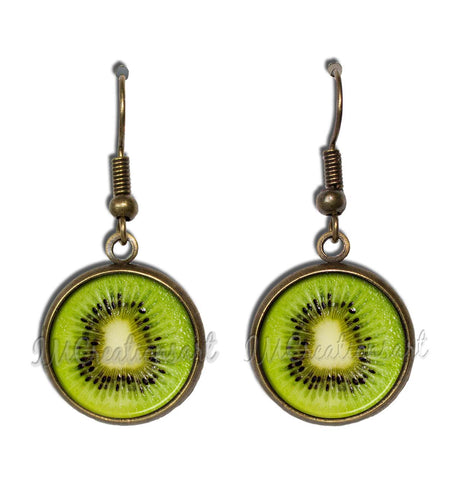 Kiwi Dangling Earrings