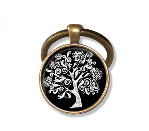 Whimsical Swirly Oak Tree