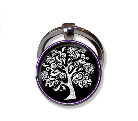 Whimsical Swirly Oak Tree