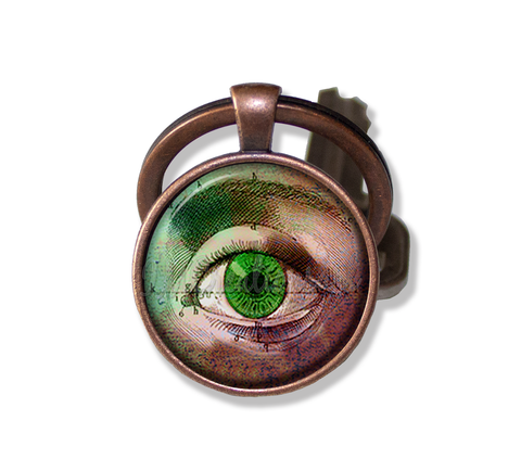 Gothic Style Green Eye Amulet