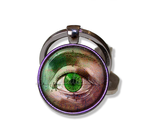 Gothic Style Green Eye Amulet