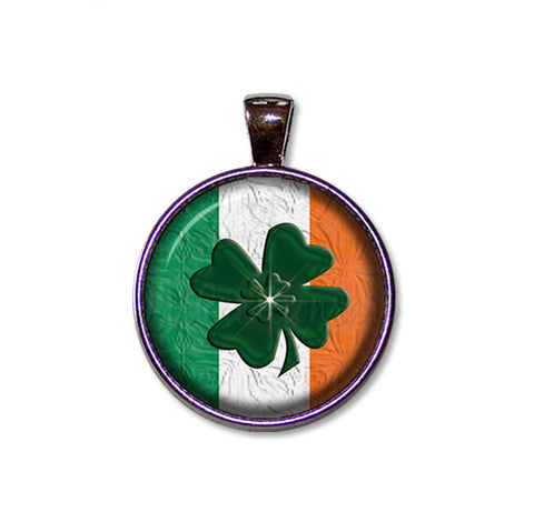 Irish Flag Four Leaf Clover