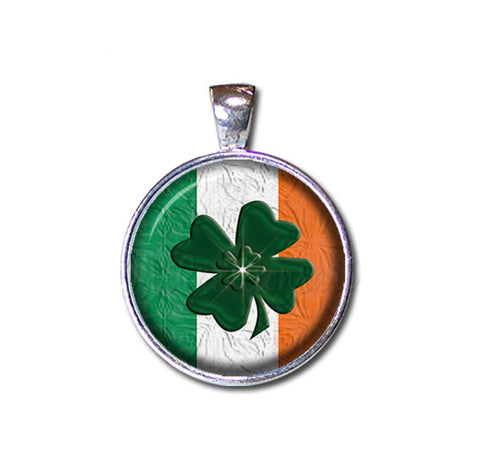 Irish Flag Four Leaf Clover