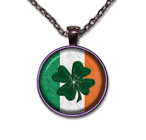 Irish Flag Four Leaf Clover