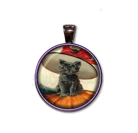 Halloween Vintage Black Kitty Cat