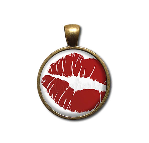 Hot Red Lips Valentine Kisses