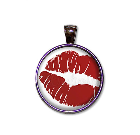 Hot Red Lips Valentine Kisses