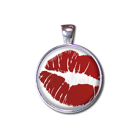 Hot Red Lips Valentine Kisses