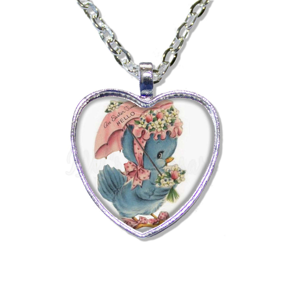 Retro Easter Blue Bird