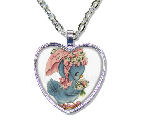 Retro Easter Blue Bird