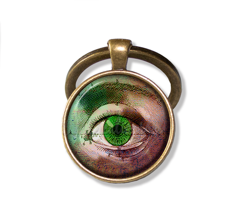 Gothic Style Green Eye Amulet