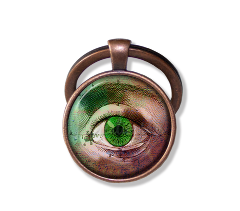 Gothic Style Green Eye Amulet