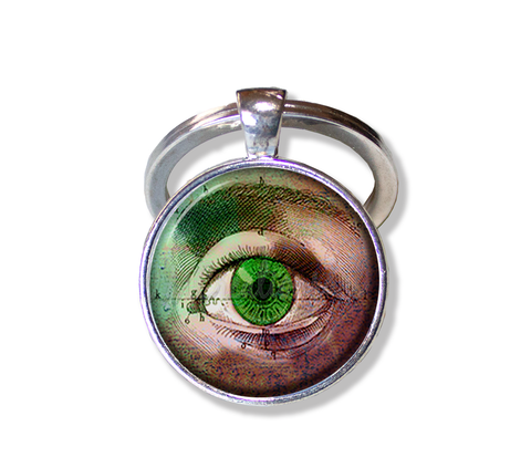 Gothic Style Green Eye Amulet