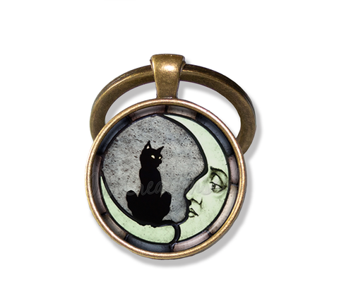 Black Cat on the Moon