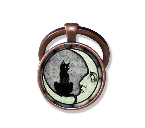 Black Cat on the Moon