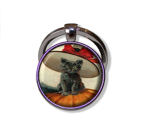 Halloween Vintage Black Kitty Cat