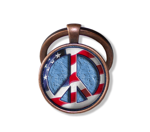 American Flag Peace Symbol