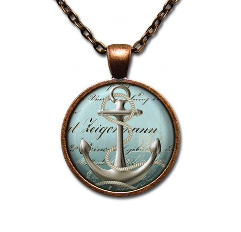 Anchor of Strength Nautical Blue