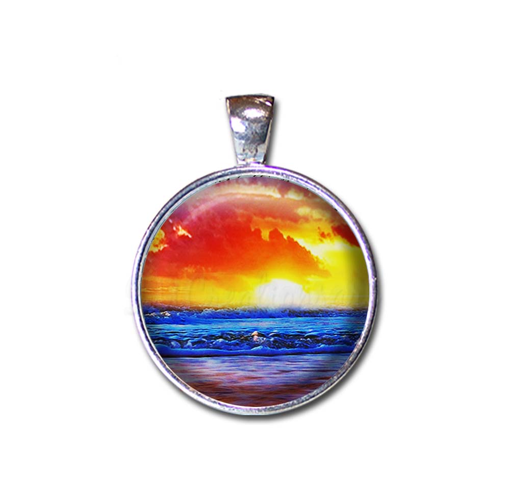 Ocean Nature Sunset Pattern