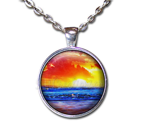 Ocean Nature Sunset Pattern