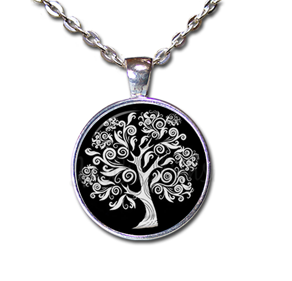 Whimsical Swirly Oak Tree