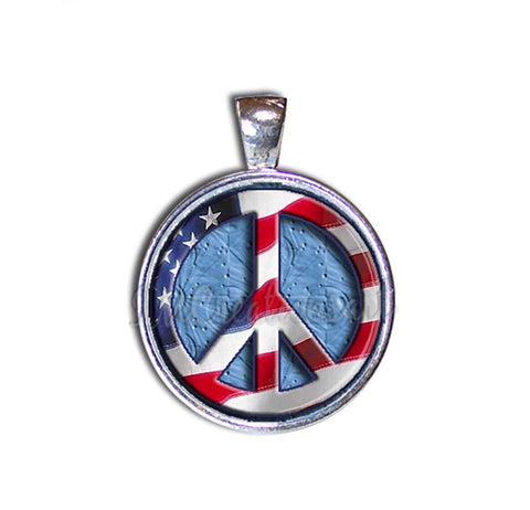 American Flag Peace Symbol
