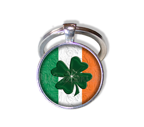 Irish Flag Four Leaf Clover