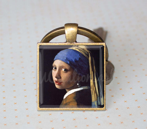 Vermeer's Girl With Pearl (square)