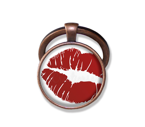 Hot Red Lips Valentine Kisses